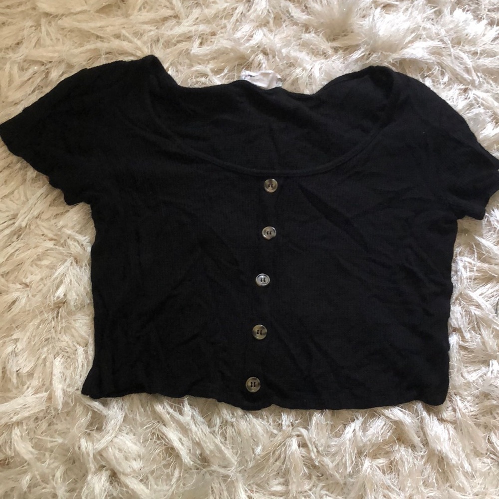 Pink Rose Cropped Shirt